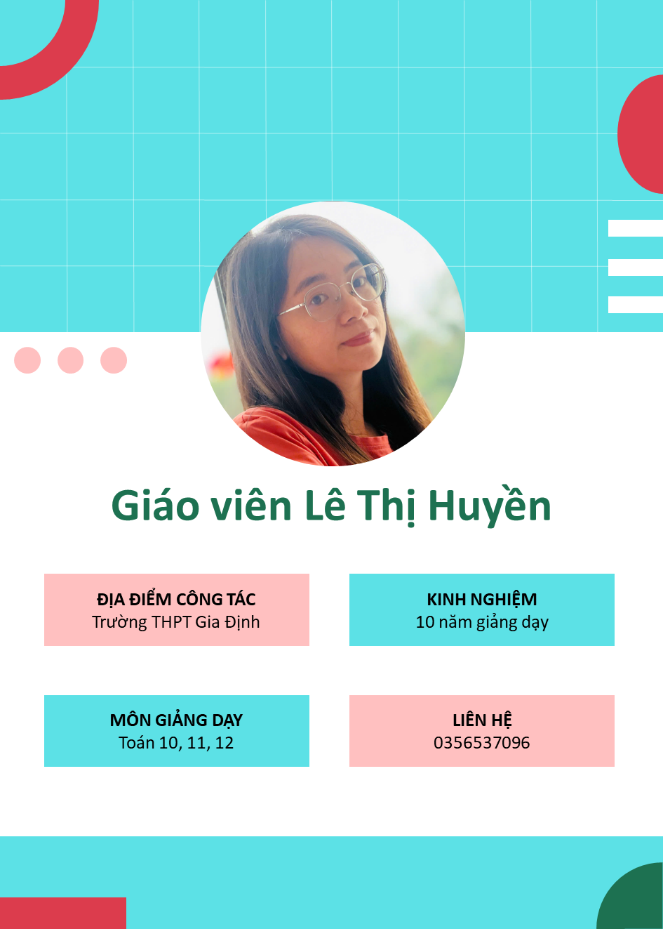 Cô Lê Thị Huyền