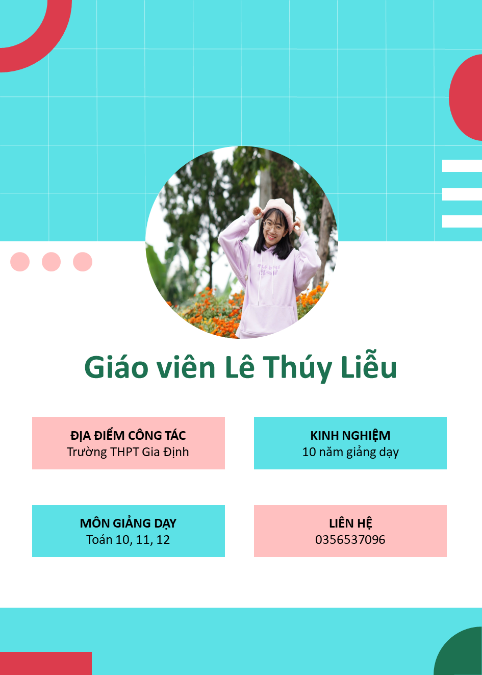 Cô Lê Thúy Liễu