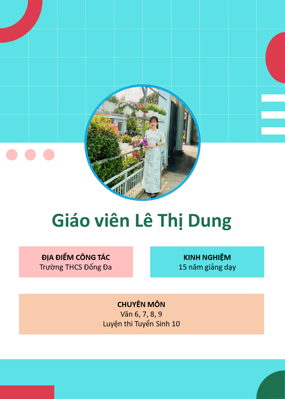 Cô Lê Thị Dung