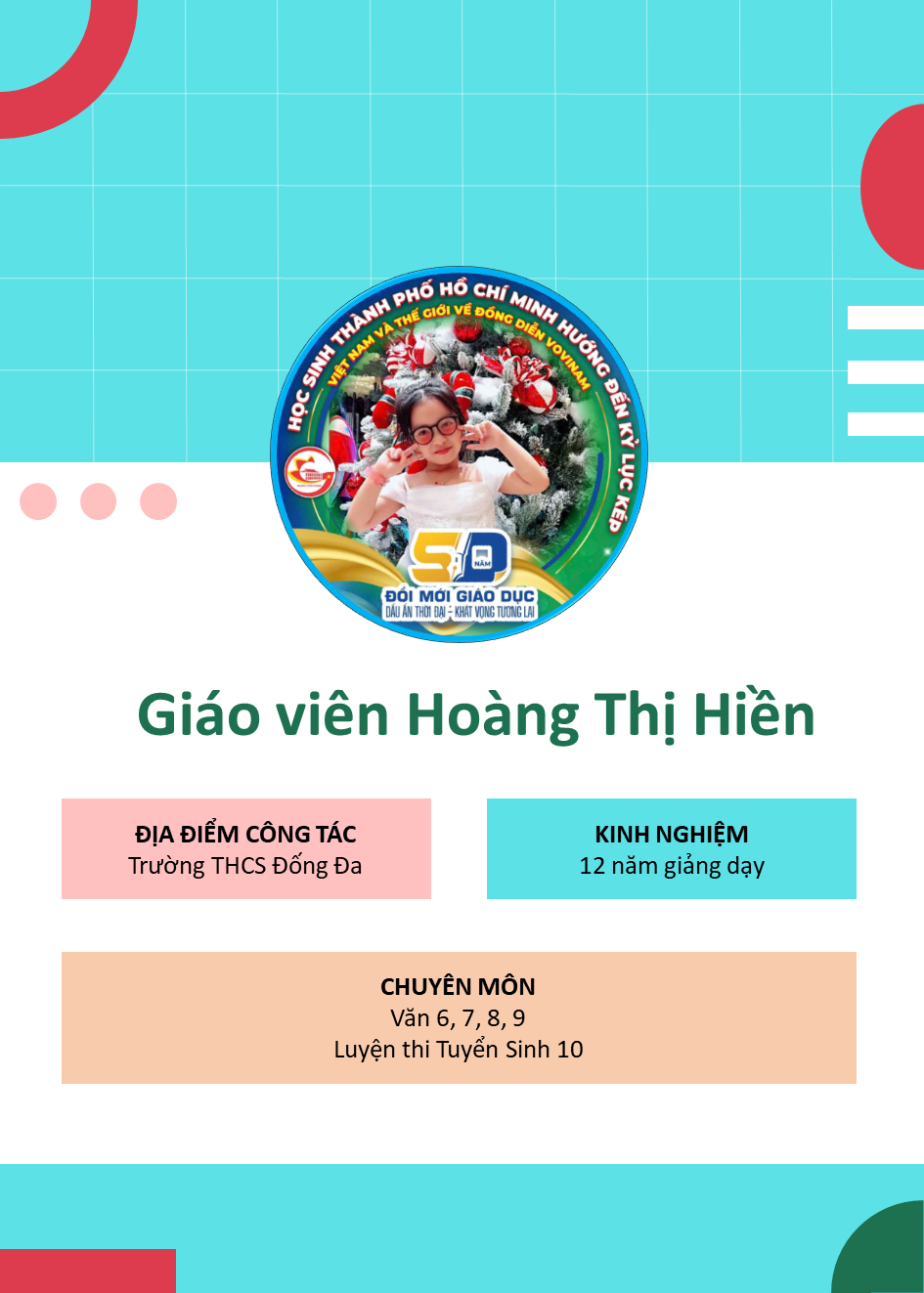Cô Hoàng Thị Hiền