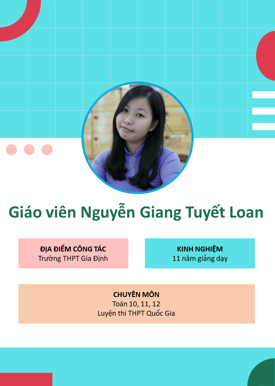 Cô Nguyễn Giang Tuyết Loan