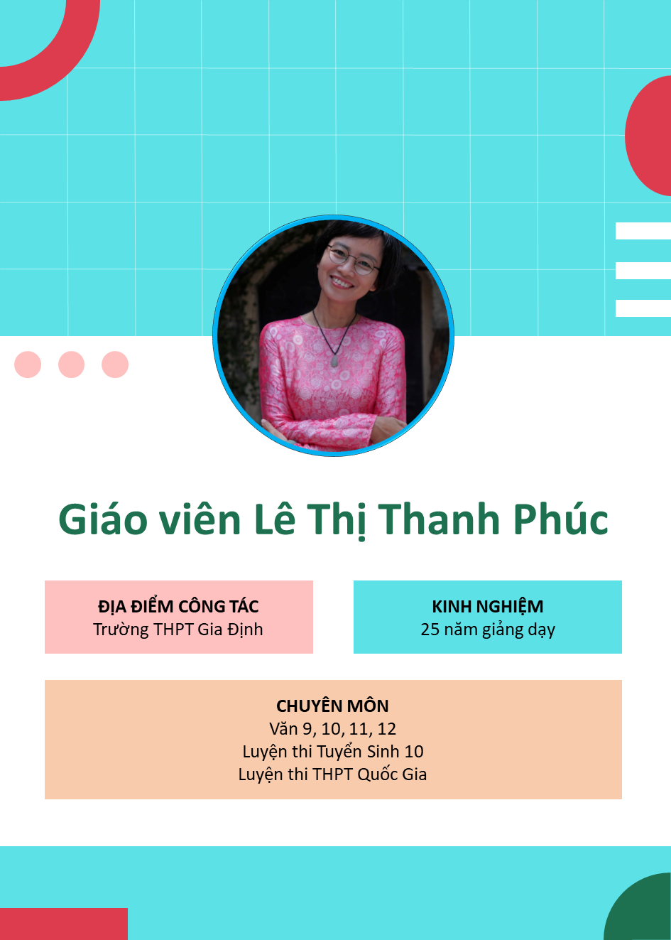 Cô Lê Thị Thanh Phúc